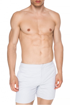 'warden' logo-stitched swim shorts, zdjęcie 2 'warden' logo-stitched swim shorts od AllSaints